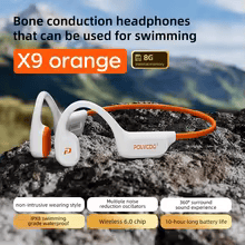 POLVCDG X9 Bone Conduction Earphones 32G IPX8 Waterproof