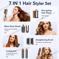6-in-1 multifunctional hair styler, 110,000 RPM high-speed hair care, ionic hair dryer