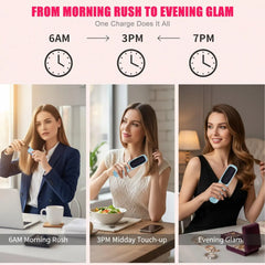 USB Charging Portable Hair Straightener Brush, Cordless Straightening Comb