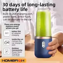 6 Color 400ml Portable USB Blender Electric Travel Juicer Cup