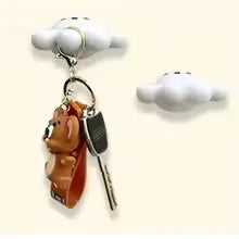 Wall-mounted brush holder, cute toothbrush rack with suction cups,