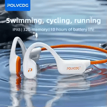 POLVCDG X9 Bone Conduction Earphones 32G IPX8 Waterproof