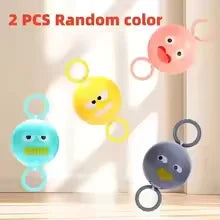 2pcs Luminous Whistle Ball Children's Rotating Flash Flywheel Puzzle