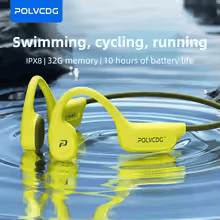 POLVCDG X9 Bone Conduction Earphones 32G IPX8 Waterproof