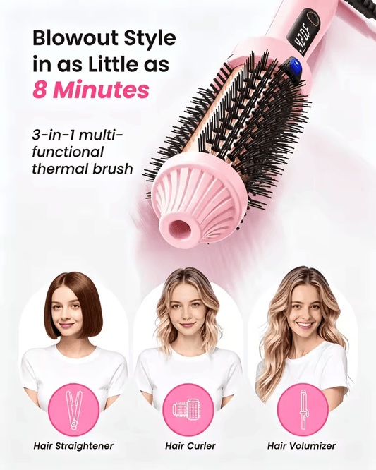 Thermal Brush Blowout Boost 1.5 inch Heated Round Brush for Blowout
