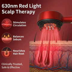 Scalp Massage Comb with Red Light, Electric Hair Scalp Massager