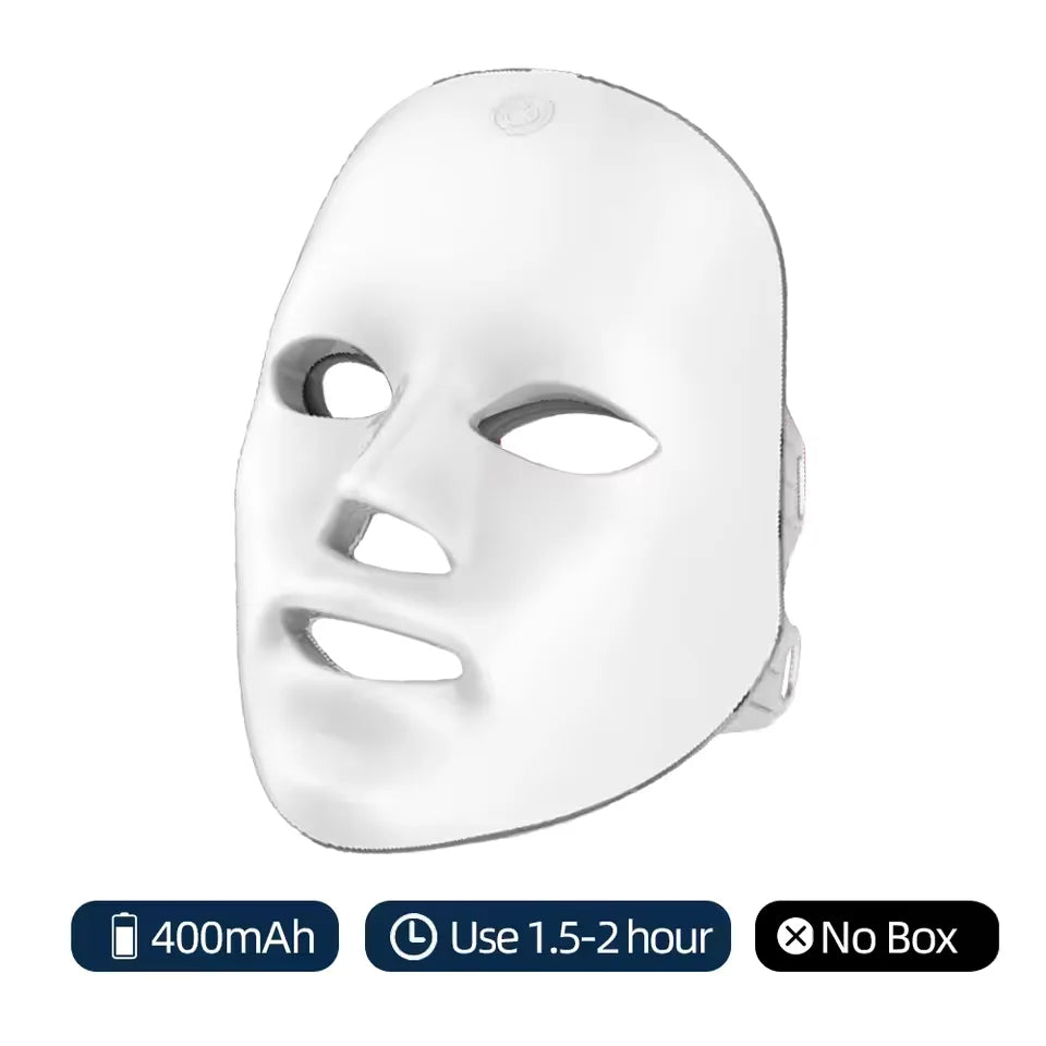 Rechargeable Facial LED Mask 7 Colors LED Photon Beauty Mask Skin