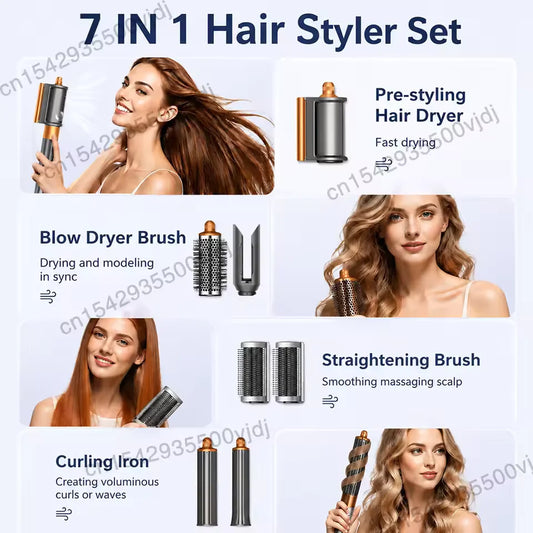 6-in-1 multifunctional hair styler, 110,000 RPM high-speed hair care, ionic hair dryer