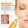 Energy 24K Gold T Beauty Bar Facial Roller Massager T-Shape Energy Beauty Bar Pulse Firming Face Massage Lift Tool
