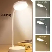 Flexible LED Desk Lamp with 3-Level Dimmer, USB Powered