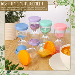 1PCS 3/5/10/15/30 Minutes Colorful Hourglass Sandglass