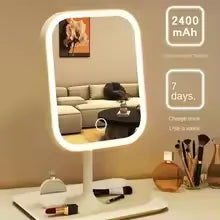 Unique Designer Vanity Mirror Three ColorsLED Light Makeup Mirror Touch
