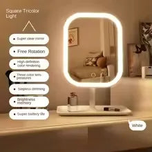 Unique Designer Vanity Mirror Three ColorsLED Light Makeup Mirror Touch
