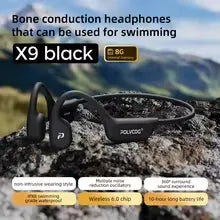 POLVCDG X9 Bone Conduction Earphones 32G IPX8 Waterproof