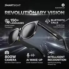 2026 4K 8MP Smart Glasses Men HD Camera 150+Language Translation