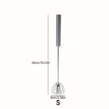 Stainless Steel Egg Beater Durable Semi-Automatic