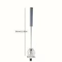 Stainless Steel Egg Beater Durable Semi-Automatic