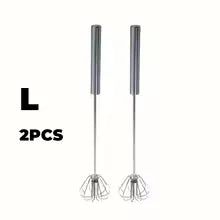 Stainless Steel Egg Beater Durable Semi-Automatic