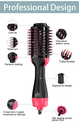 LISAPRO 3 IN 1 Hot Air Brush One-Step Hair Dryer And Volumizer Styler and Dryer