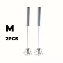 Stainless Steel Egg Beater Durable Semi-Automatic