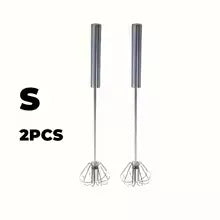 Stainless Steel Egg Beater Durable Semi-Automatic