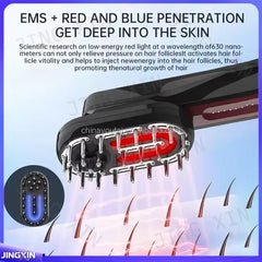 For 3 in 1 Electric Vibrating Head Scalp Massager Comb Magnetic Body Facial Massage Tool