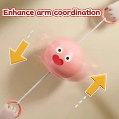 2pcs Luminous Whistle Ball Children's Rotating Flash Flywheel Puzzle