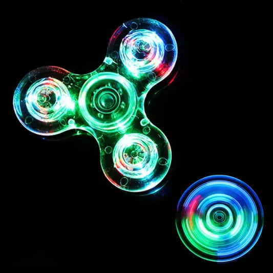 Luminous LED Light Fidget Spinner Hand Top Spinners Glow
