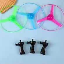 1PCS Luminous Flying Disc Propeller Toys LED Lighting Pull